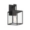 Designers Fountain Preston 14.75in 1-Light Matte Black Modern Outdoor Hardwired Wall Lantern with No Bulbs Included D297M-8EW-MB - alternate 1